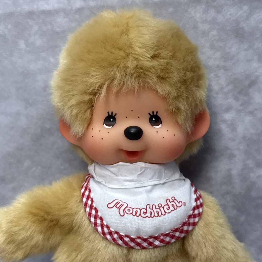 Monchhichi Premium Standard S Beige Boy Plush Monkey Doll Sekiguchi 8" - Picture 4 of 16